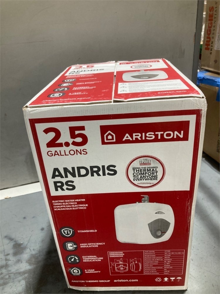 Ariston Andris 2.5 Gallon Water Heater 120V Under Sink Mini Tank