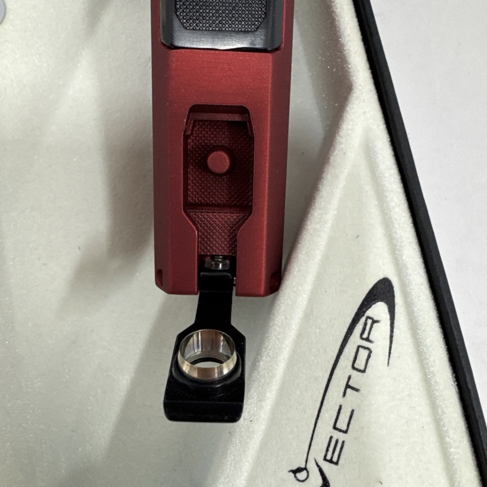 Vector Caliper - Single Large Jet Flame Torch Lighter - Red - New