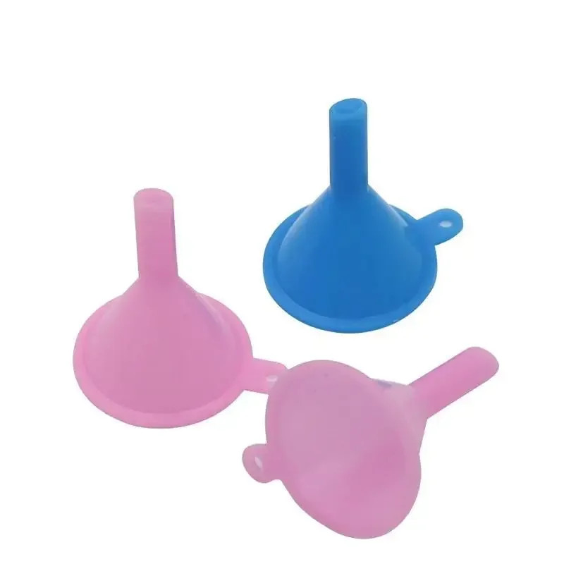 2 Piece Clear Plastic Mini Funnel Set for Lab Diffuser Bottles and Oils