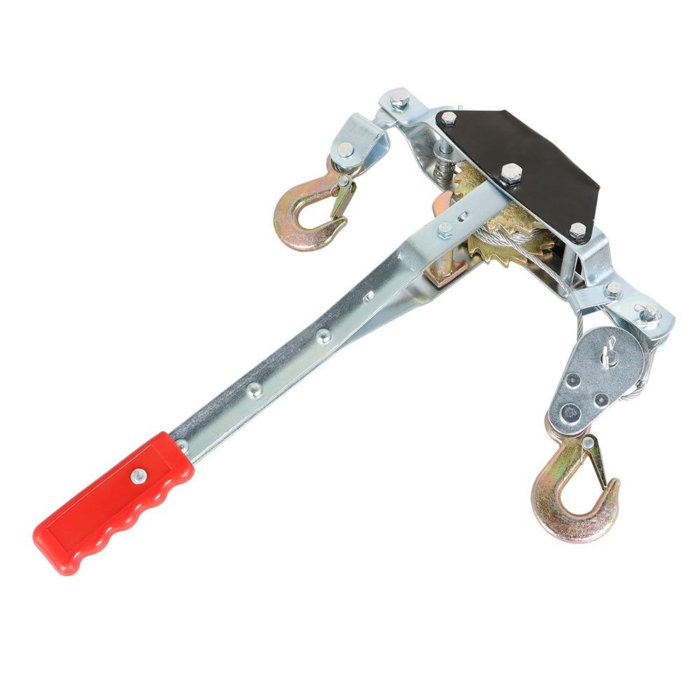 Heavy Duty 2 Ton Come Along Hand Power Puller With Double Gear Cable Puller