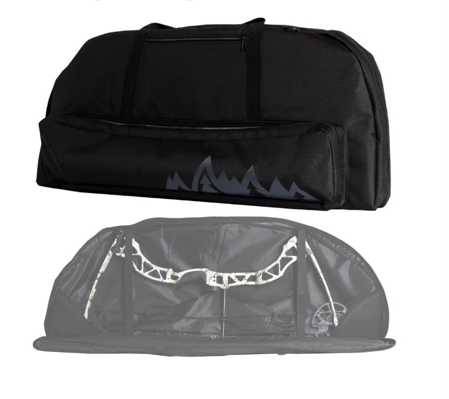 Soft Compound Bow Case Black And Gray 36 X 17 Inch With Compartment For Arrows.