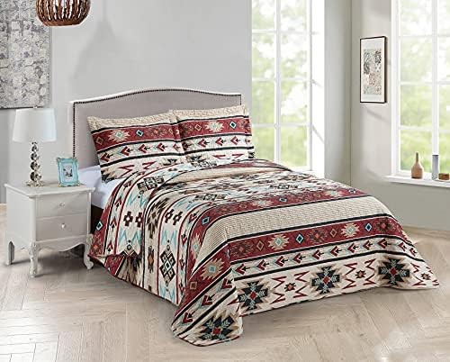 Rustic Southwestern Tribal Bedspread Set