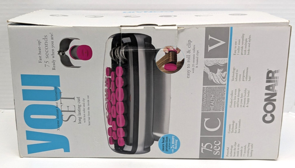 2012 Conair Hot Clips Fast Heat Ceramic Rollers 20 Count V10258