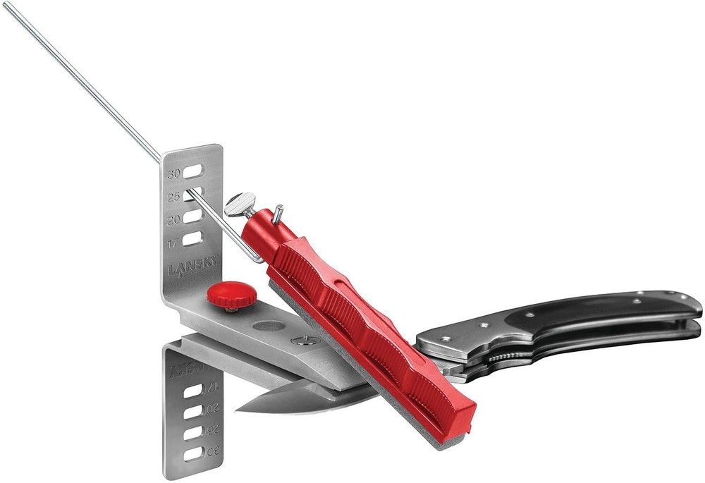 Knife Sharpening System 5-Stone Ceramic Sharpener Kit with Honing