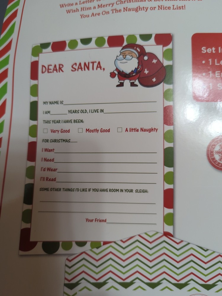 Letter To Santa Kit 3 Sets