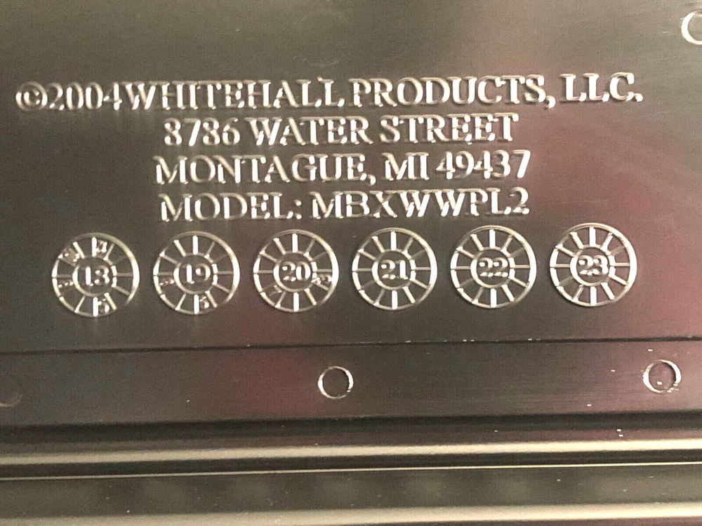 Whitehall Products Locking Wall Mounted Large Mailbox, Black