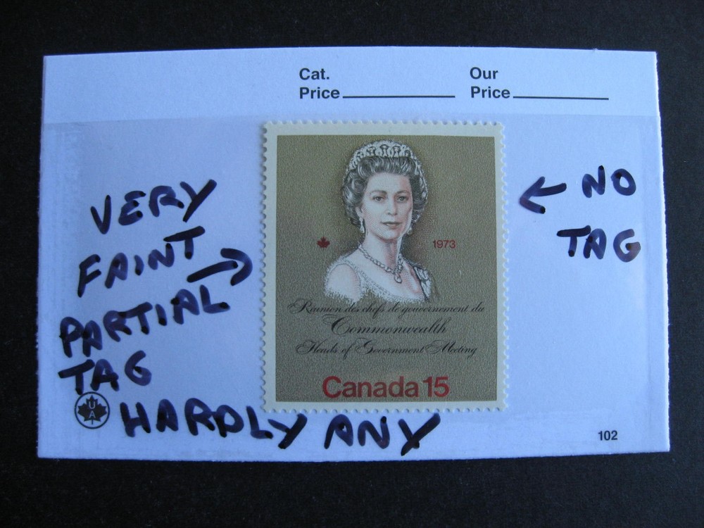Canada QEII error virtually untagged Sc 621 MNH