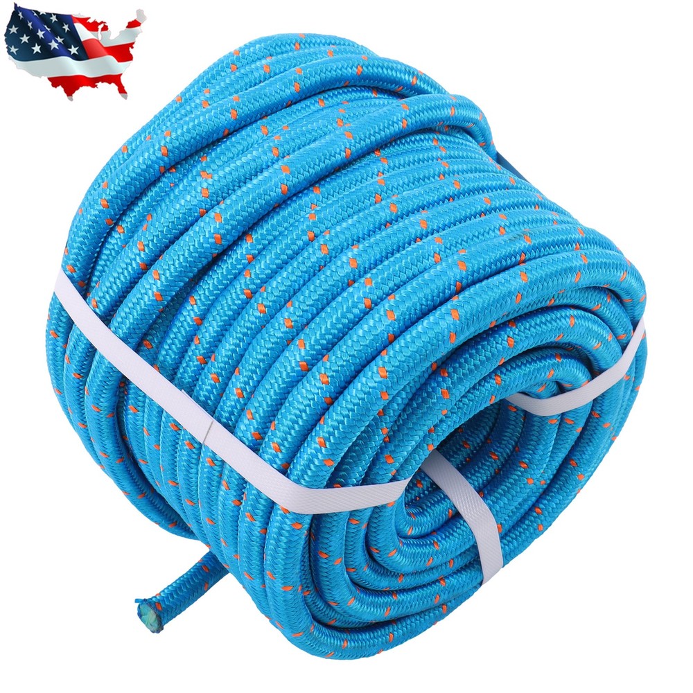 Arborist Bull Pulling Rigging Line 0.55" ×125' Double Braid Nylon Polyester Rope