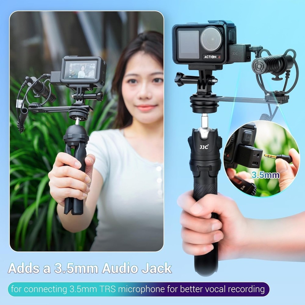 DJI Osmo Action 5 Pro Mic Adapter – 3.5mm Input with Type-C Charging Capability