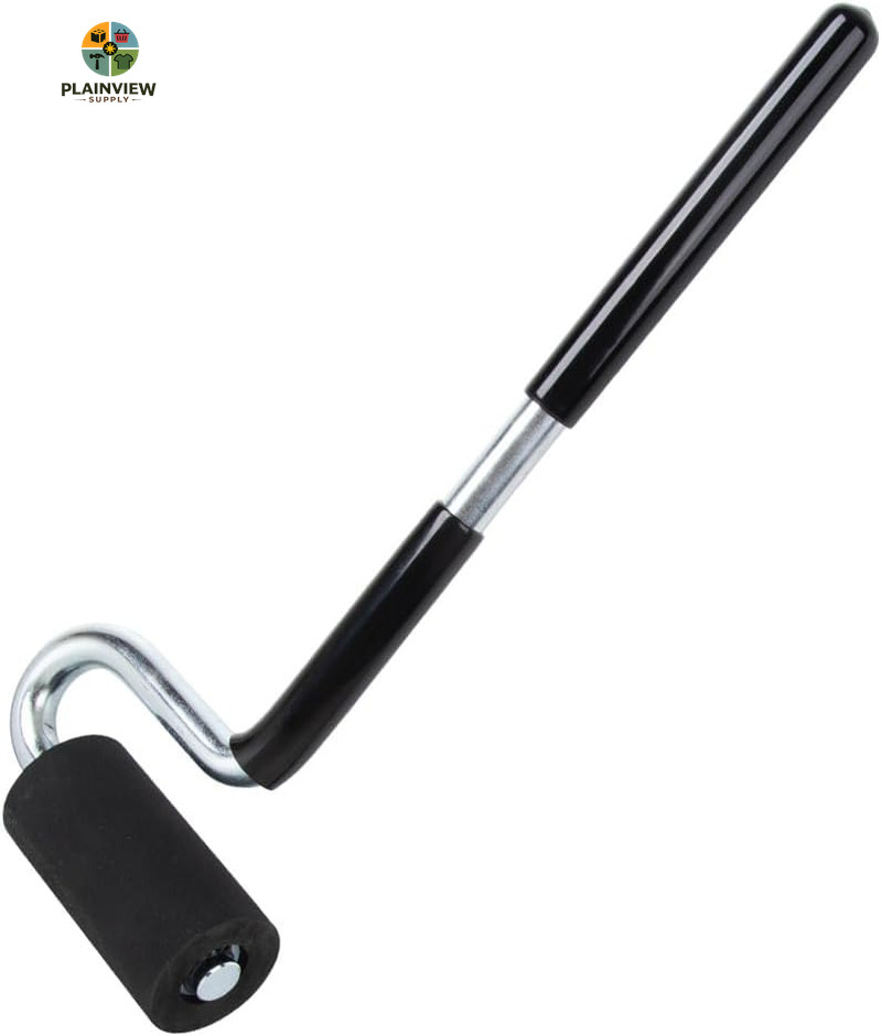 12" Edge Banding Roller – Rubber J Roller with Long Handle for Laminate, Veneer,