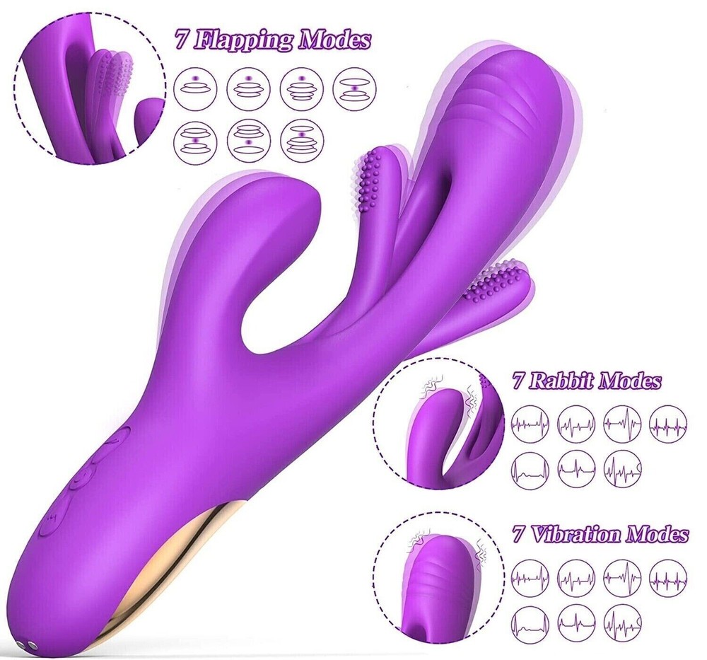 3in1-Massager-Flapping-Mapping-Rechargeable-Handheld Massager-Vibrator-for-Women