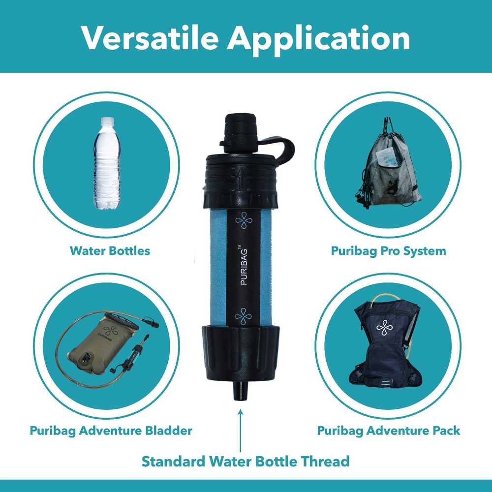 Puribag Micro Membrane Filter Straw: Mini Water Filter System