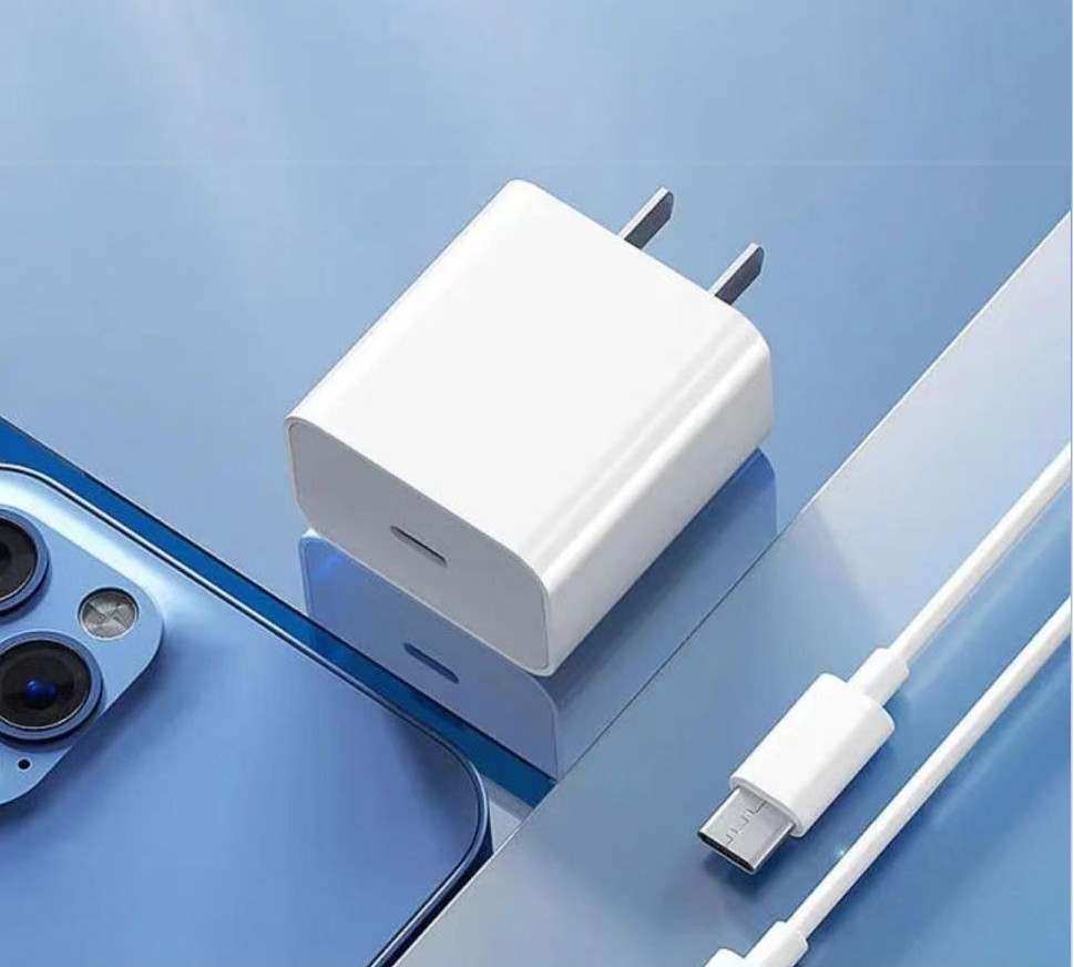 20W USB-C Power Adapter + Free Cable PD Fast Charging iPhone Android Lightweight