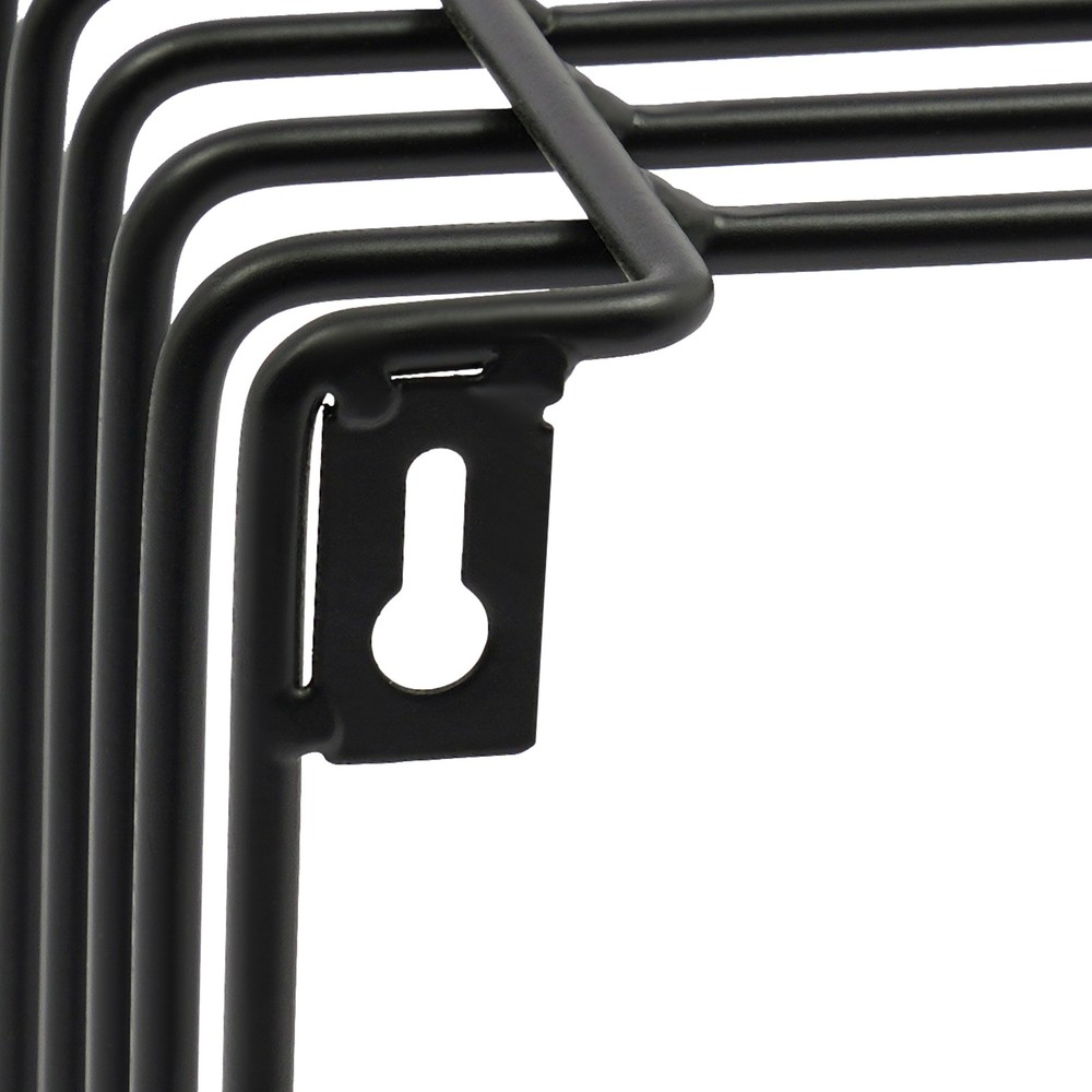 Side Table, Square Geometry Side Table, Linear Metal End Table