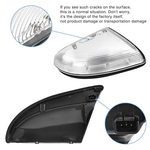 Ram Puddle Light Front Mirror Turn Signal, Right Passenger + Left Left & Right