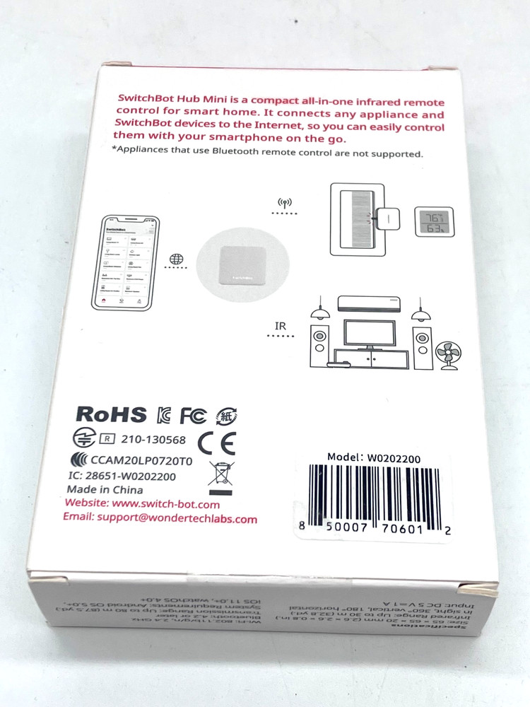 SwitchBot Hub Mini Smart Remote Home Control IR Blaster - NEW