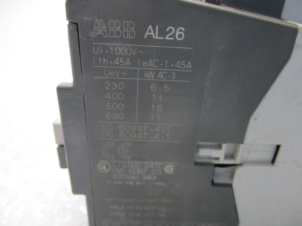 ABB AL26-40-00 CONTACTOR 24VDC NSNP