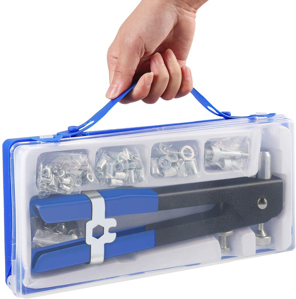 86 Pcs Threaded Nut Rivet Gun M3-M8 Insert Tool Riveter Rivnut Nutsert Riveting