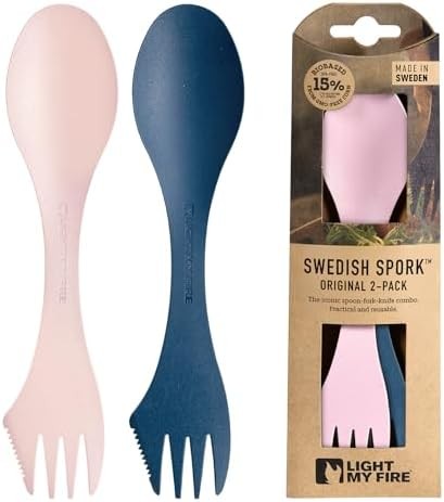 Reusable Camping Spork Spoon Fork Knife Combo