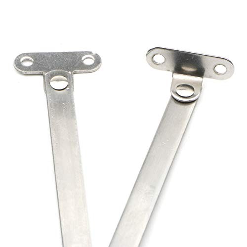 Furniture Cupboard Stainless Steel Rotatable Folding Lid Support Hinge Silver