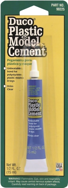 Devcon 90225 Plastic and Model Cement, Clear, 0.5 oz Tube (2-PACK)