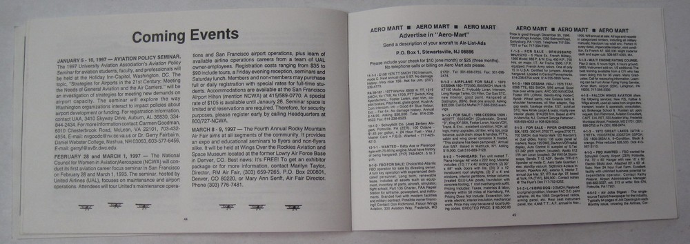 1996 Air-List-Ads December issue Features Autogyros