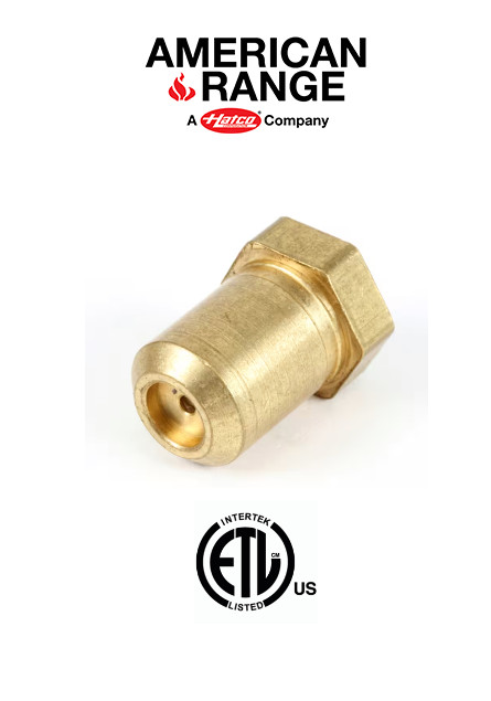 American Range A29007 Burner Orifice, #53 Propane, 1/2" Brass