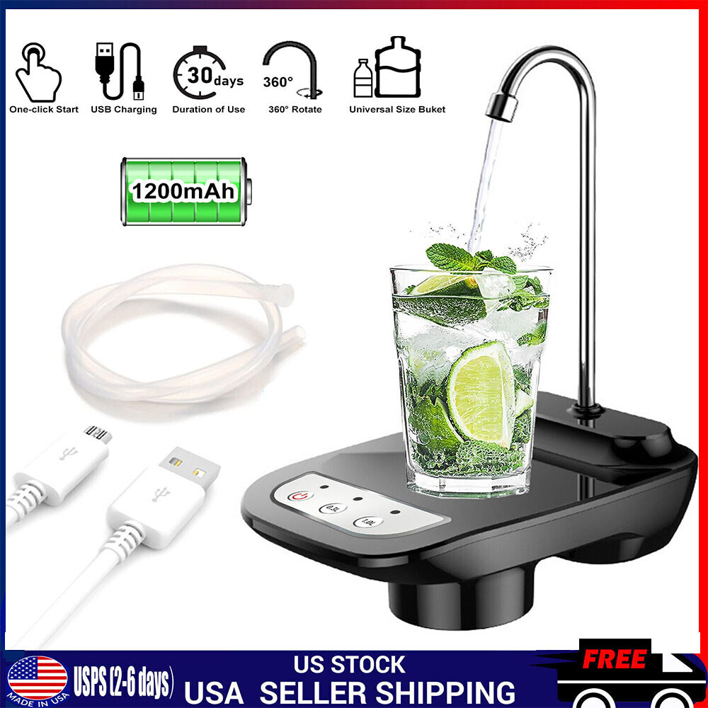 5-Gallon USB Water Bottle Jug Dispenser Automatic Universal Electric Switch Pump