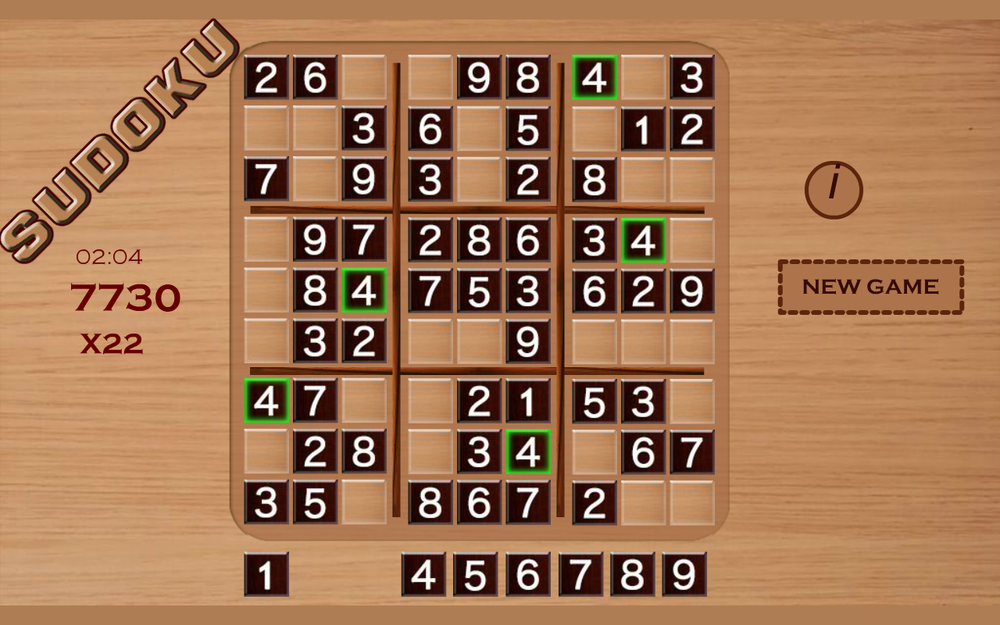 Sudoku Puzzles (Windows or Mac compatible)
