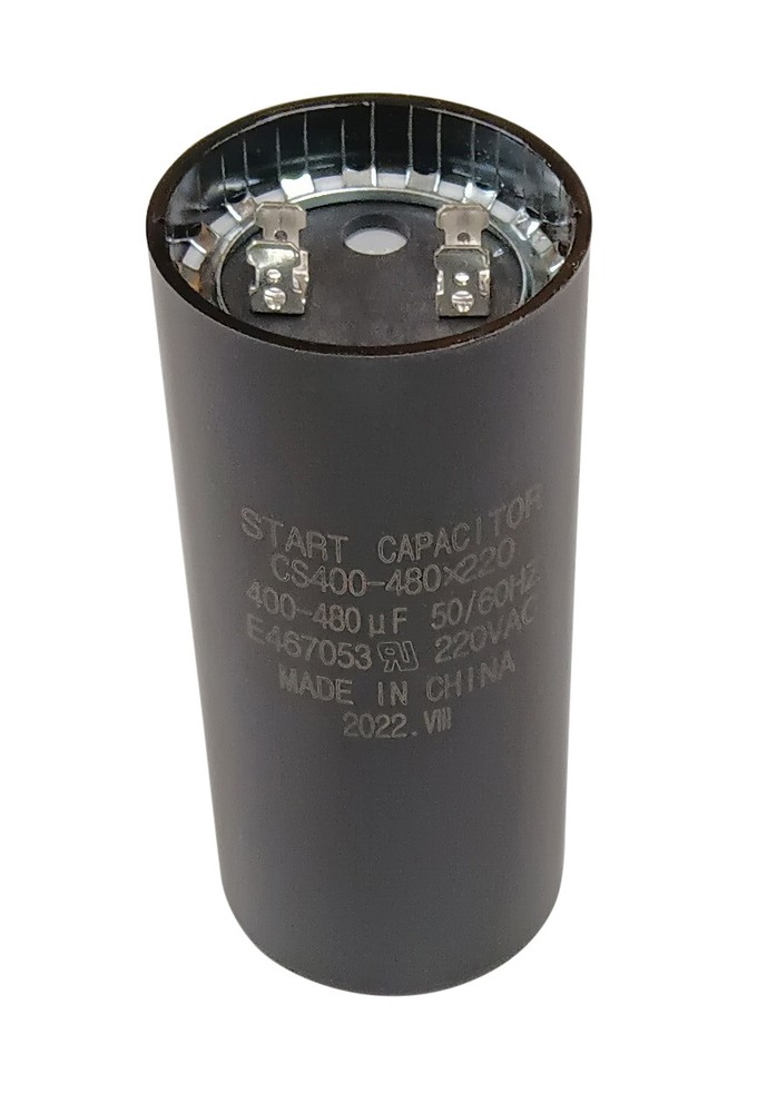 Start Capacitor, Round, 400-480 Mfd., 220 Volt, CS400-480X220