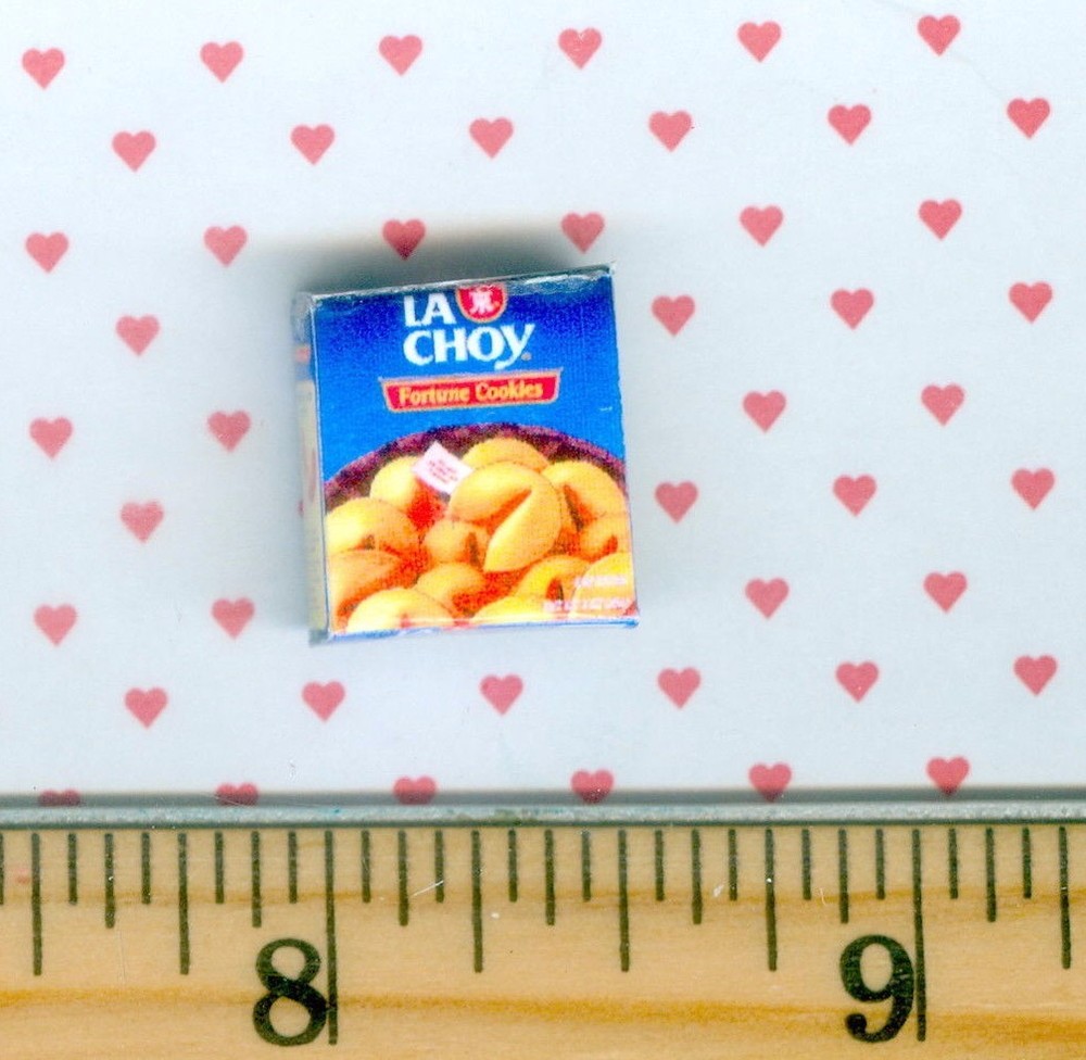 Dollhouse Miniature size Fortune Cookie box