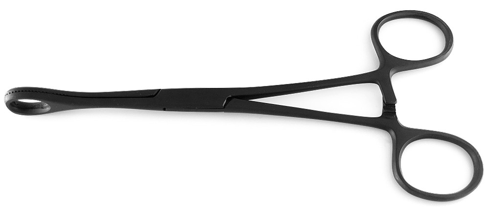 Sponge Forester Forceps Black 6.5 inch Standard Piercing Tool