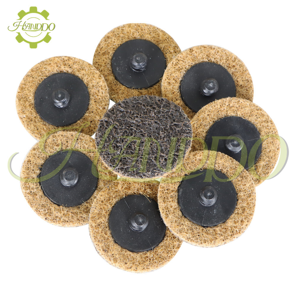 50Pcs 2" Coarse Surface Conditioning Discs Roll Lock Die Grinder Sanding Pads