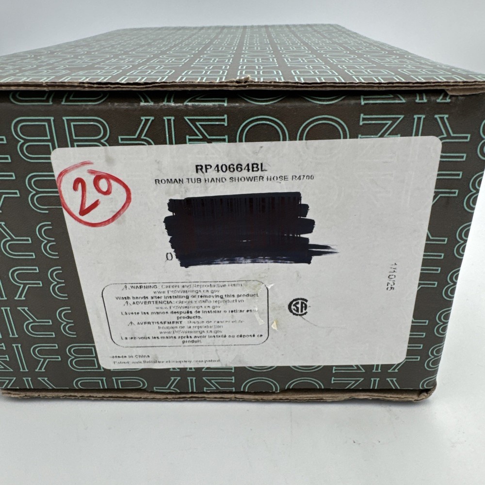 Delta RP40664BL Replacement Hose and Gaskets - Matte Black