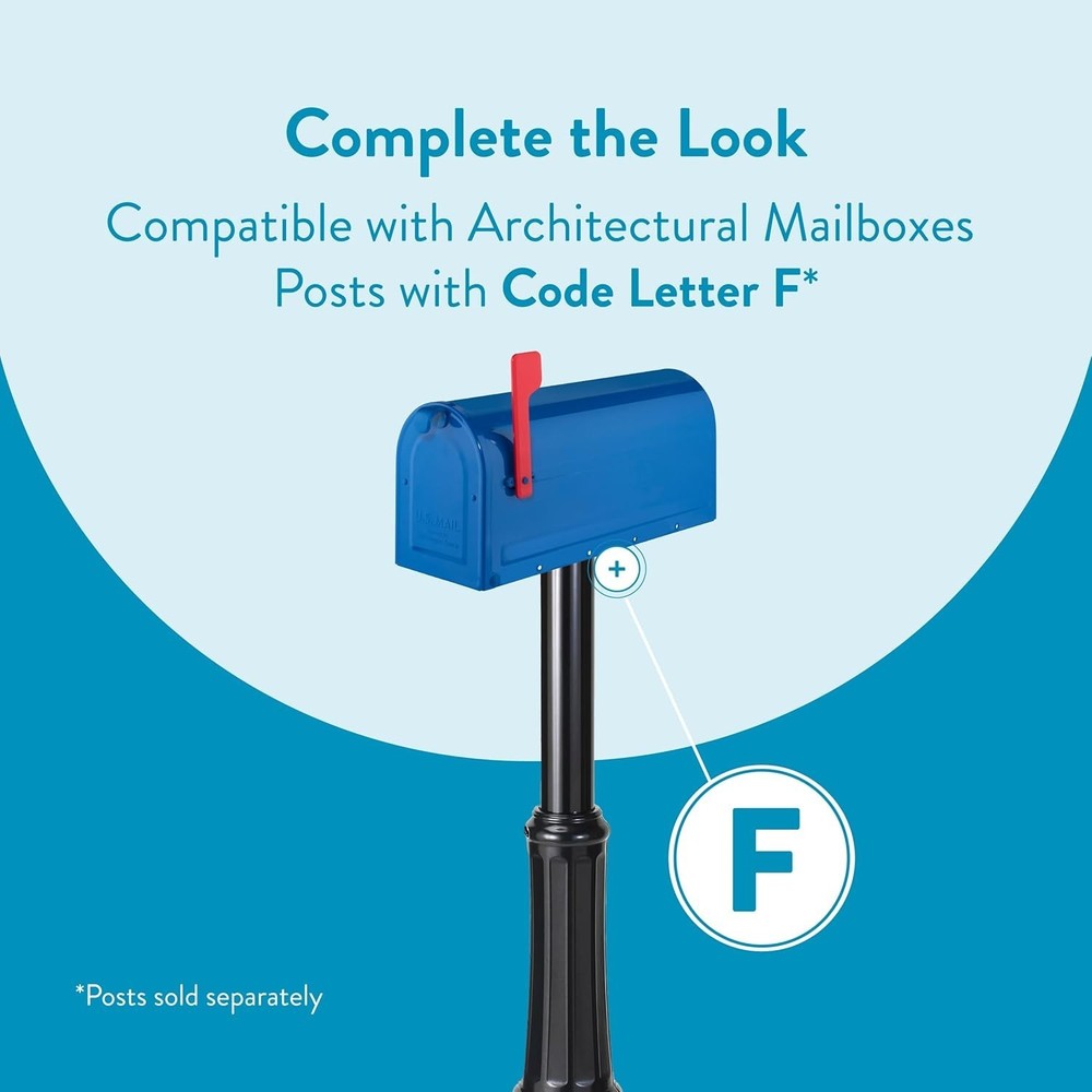 7600BE MB1 Mailbox, Medium, Blue