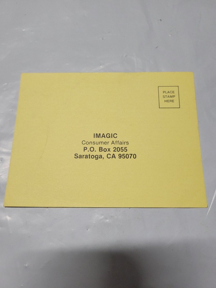 iMagic Atari Mail In Card INSERT ONLY Authentic