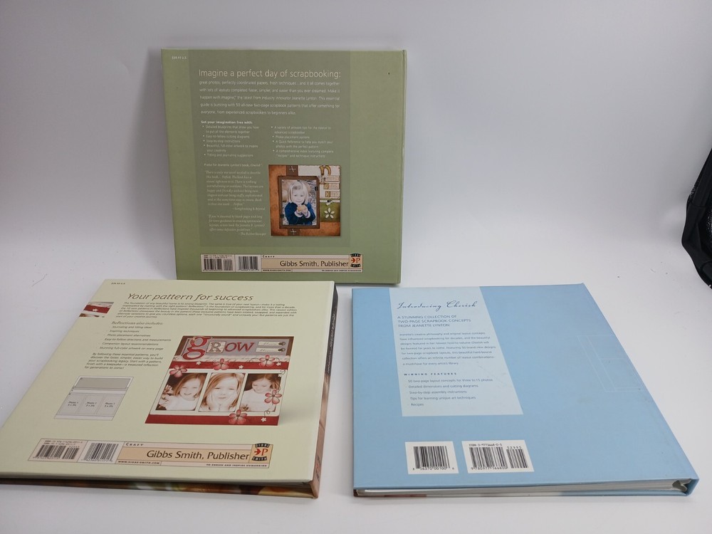 (Lot Of 3) Scrapbooking Books Cherish Imagine Reflections Layout Programs