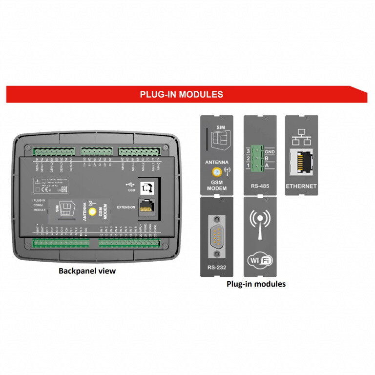 DATAKOM D-300-MK3 Multifunctional Generator Controller with MPU, J1939
