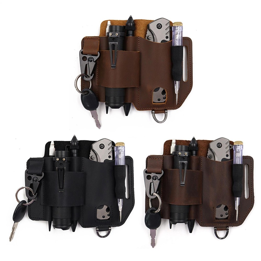 Multi-Tools Leather Sheath For Work EDC Pocket Organizer Tactical Gifts For Men