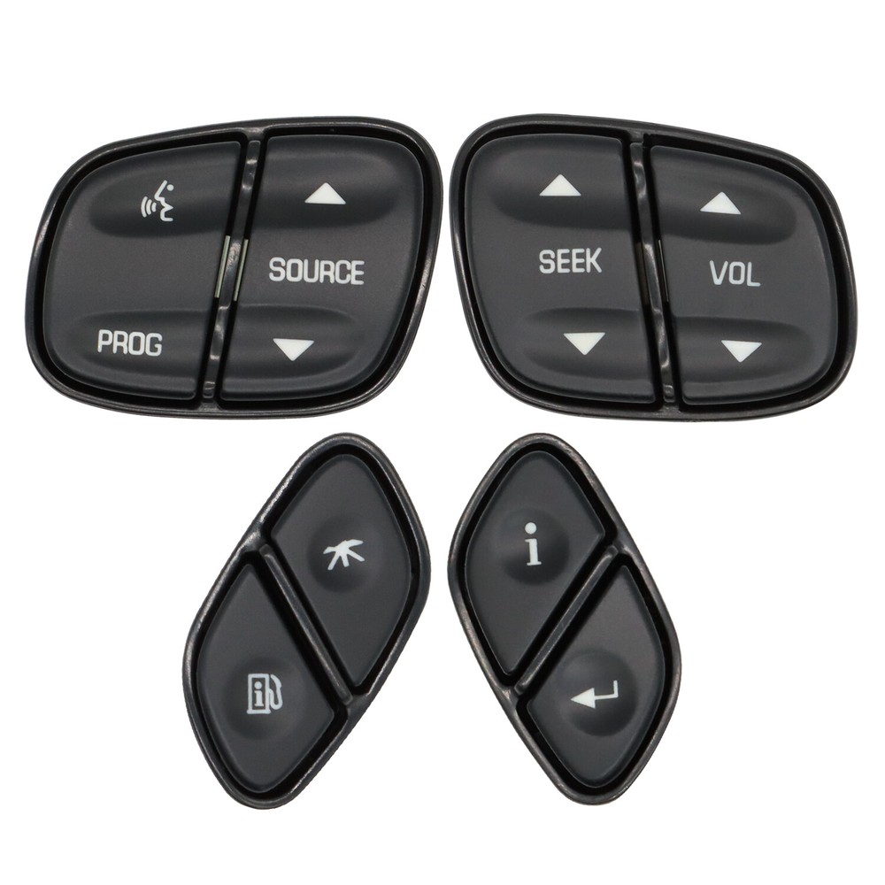 4pcs Steering Wheel Switch Control Buttons For Chevy Silverado For GMC Yukon