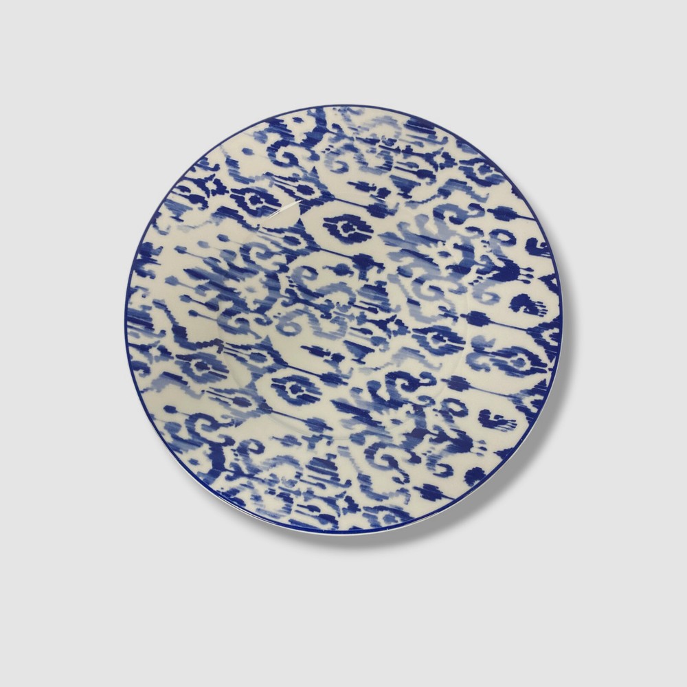 Neiman Marcus 11-Piece Haryana Blue Rim Dinnerware