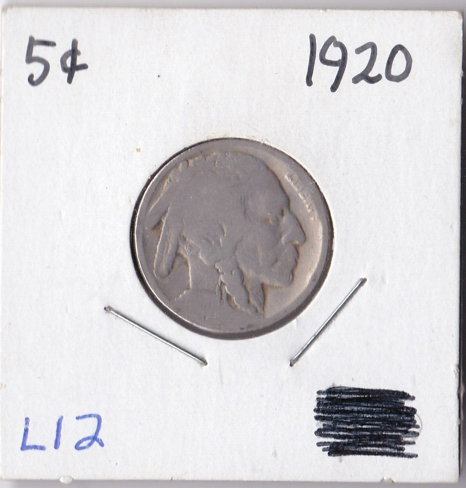 1920 Buffalo Nickel L12