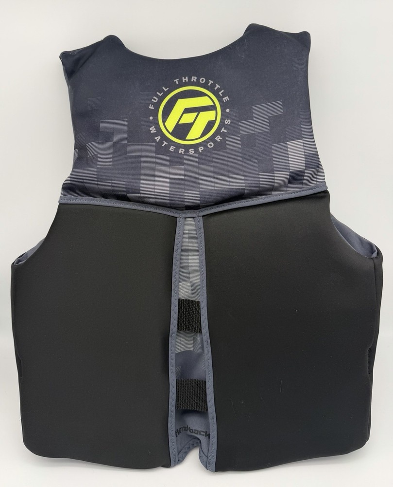 Full Throttle Mens Rapid Dry Flex-Back Life Jacket L