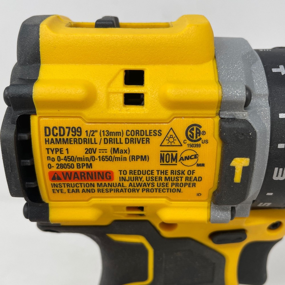 DEWALT DCD799B 20V ATOMIC 1/2" Hammer Drill/Driver Tool-Only