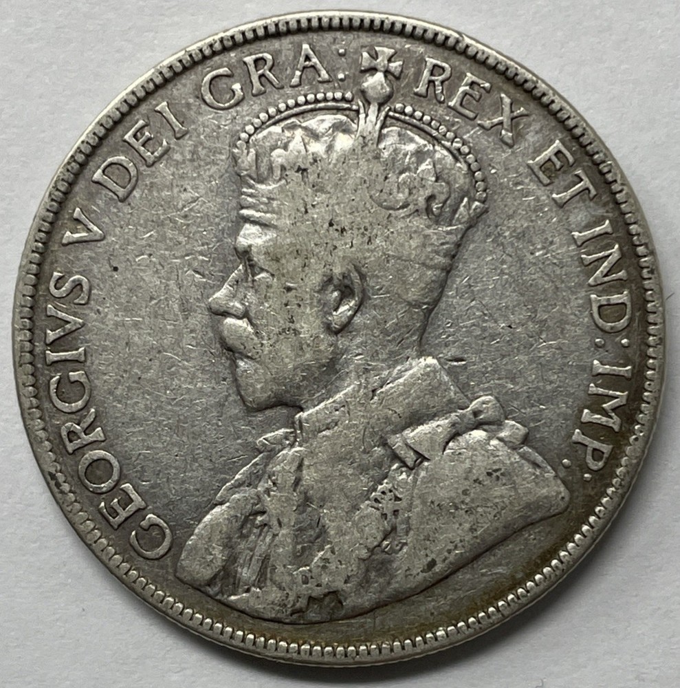 1913 Canada 50 Cent, Fine Condition. C-3028