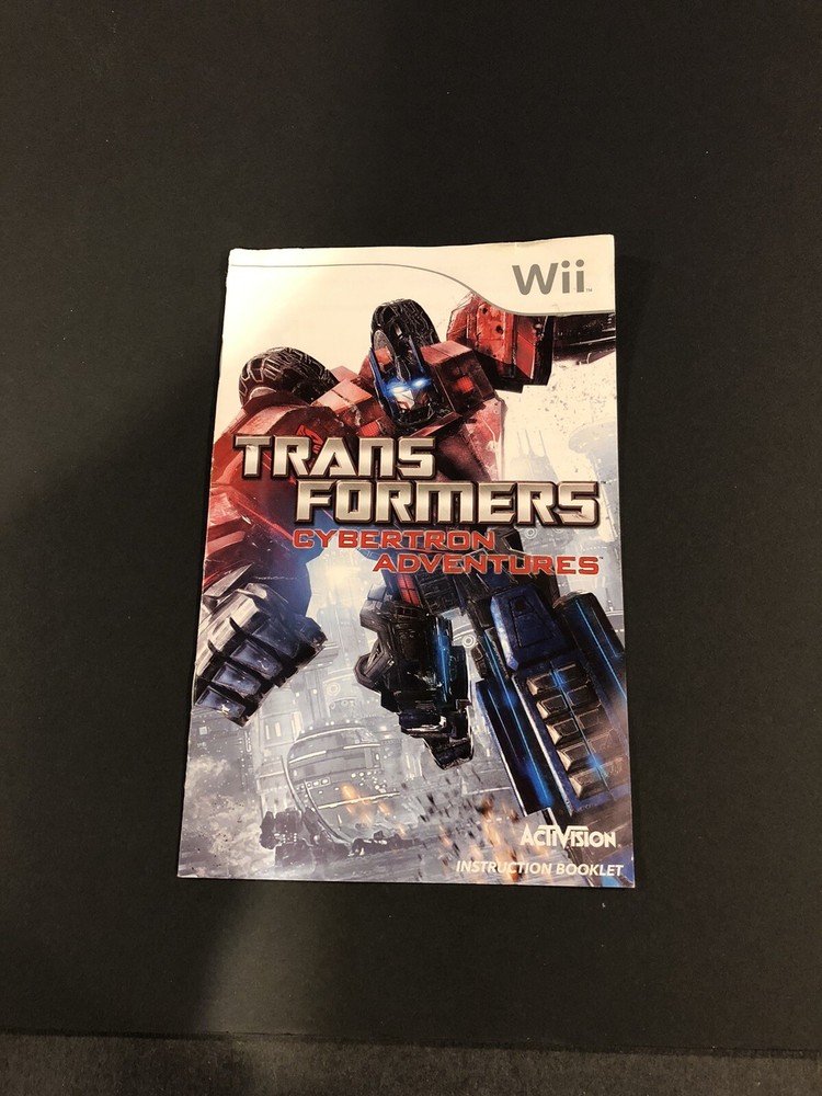 transformers cybertron adventures wii Manual Only