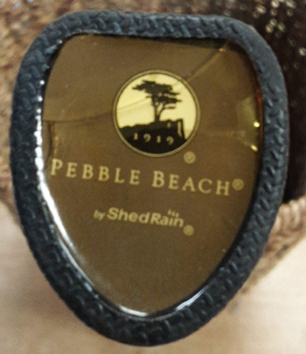 Large Black Pebble Beach 48" Golf Umbrella Shed Rain READ DESCRIPTION