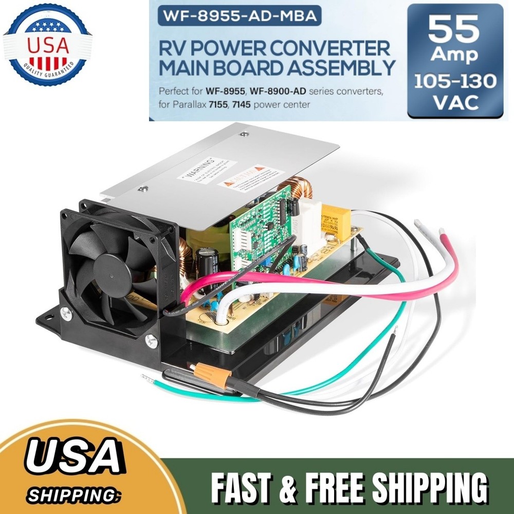 for WFCO WF-8955-MBA Converter Power Converter Assembly 950W 55Amp 105-130VAC