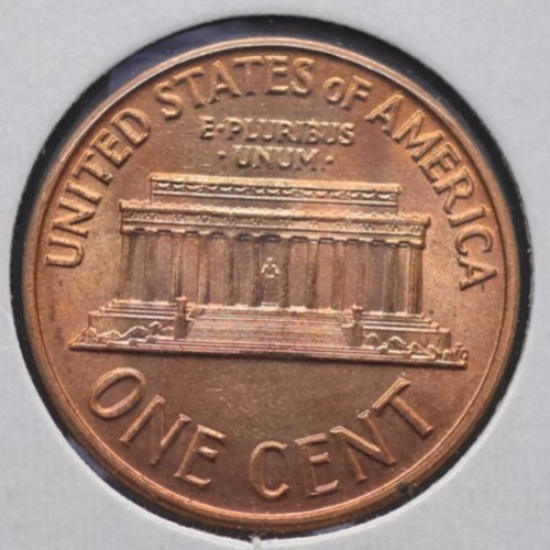 1960-D Brilliant Uncirculated Lincoln cent.