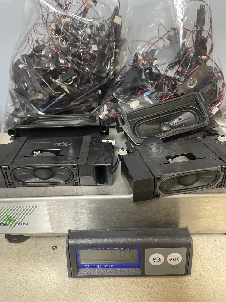 Large Lot of Computer and Small Electronics Speakers - Pulled from eScrap 5 lbs